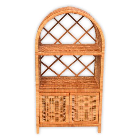 Wicker Shelf Cabinet