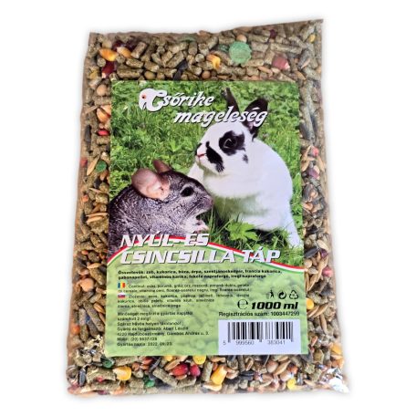 Csőrike Seed Feed – Rabbit and Chinchilla Food – 1 Liter