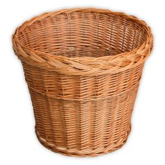 Woven waste basket