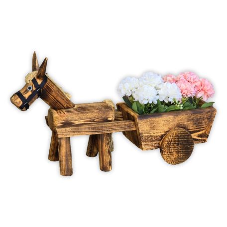 Horse-drawn flower cart in various sizes