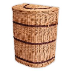 Semi-circular laundry basket in various sizes